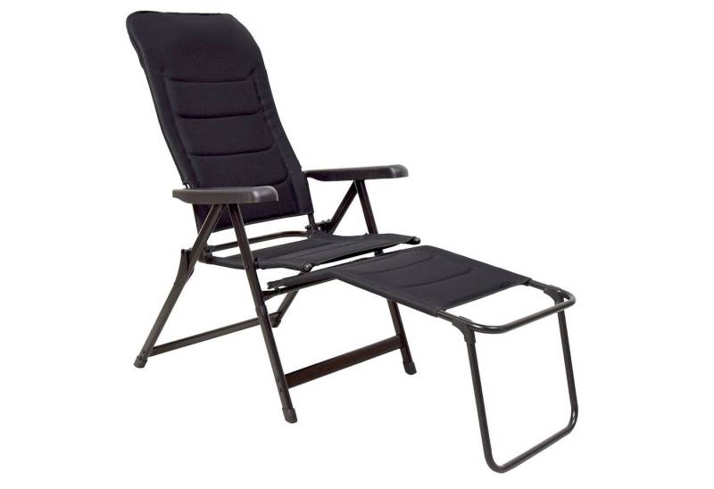 osoltus Campingstuhl osoltus Alu Camping Set Klappsessel m. Fußablage Soft Touch Black von osoltus
