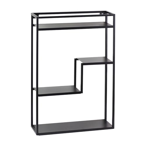 osoltus Cube Wandregal schwarz Metall 40x13x60cm von osoltus