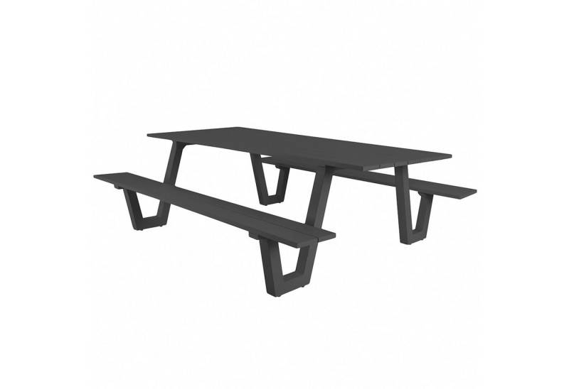osoltus Gartenlounge-Set osoltus Alu Picknick Gartentisch Bank Naples II Anthrazit 180cm von osoltus