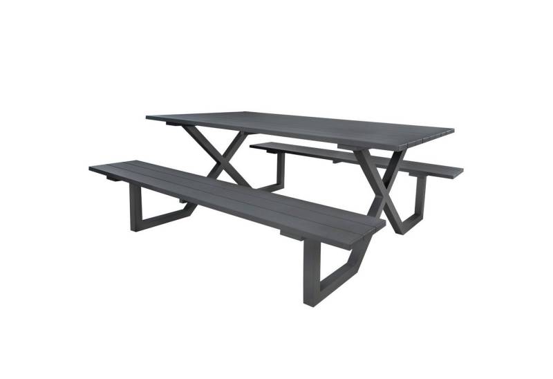 osoltus Gartenlounge-Set osoltus Alu Picknick Gartentisch Bank Naples anthrazit 180cm von osoltus