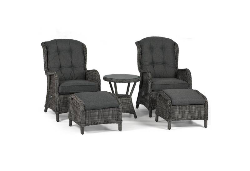 osoltus Gartenlounge-Set osoltus Sandy Stone Set Alu Korbsessel Ohrensessel anthrazit von osoltus