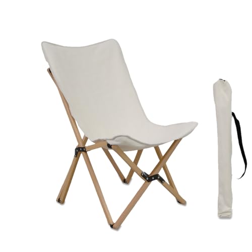 osoltus Holz Faltsessel Sessel Campingsessel (Beige, Stuhl) faltbar Hocker für Outdoor und Indoor von osoltus