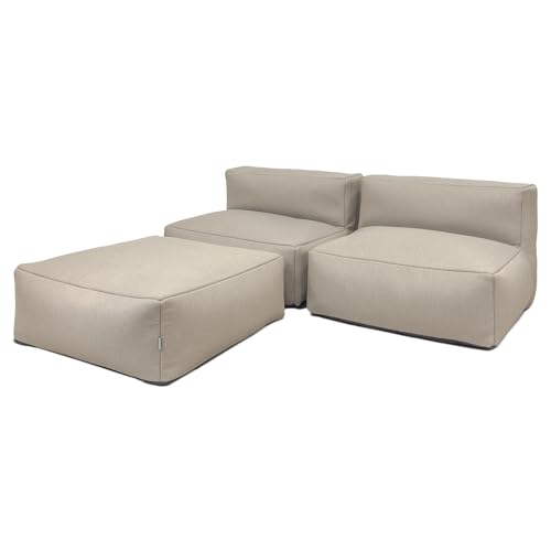 osoltus Premium Modular Lounge Linnea 3tlg. Axroma Olefin Taupe beige von osoltus