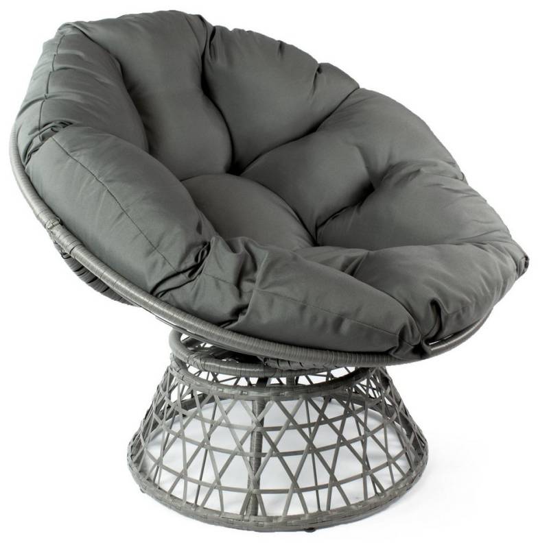 osoltus Relaxliege osoltus UFO Drehsessel Gartensessel Papason mit Kissen grau osoltus Relaxliege osoltus UFO Drehsessel Gartensessel Papason mit Kissen grau von osoltus