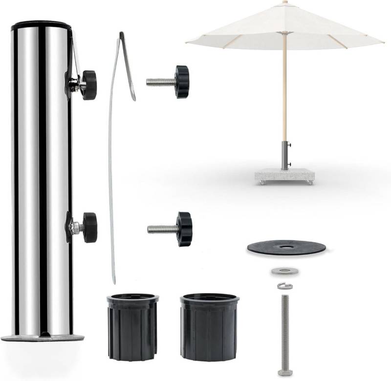 osoltus Schirmhalter osoltus Edelstahl Universal Standrohr zu Granit Schirmständer 30/40kg osoltus Schirmhalter osoltus Edelstahl Universal Standrohr zu Granit Schirmständer 30/40kg von osoltus