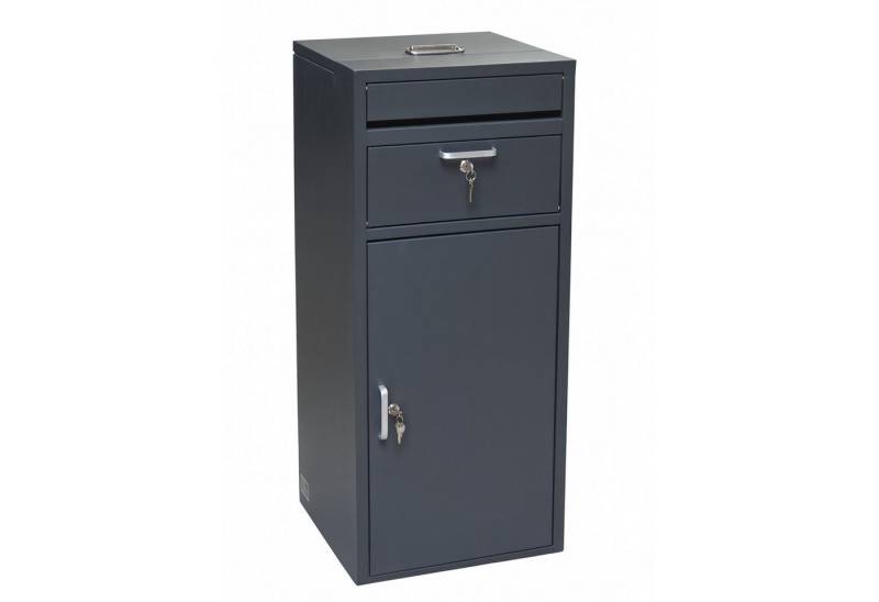 osoltus Standbriefkasten Paketbox Briefkasten Standbriefkasten 90x40cm anthrazit von osoltus