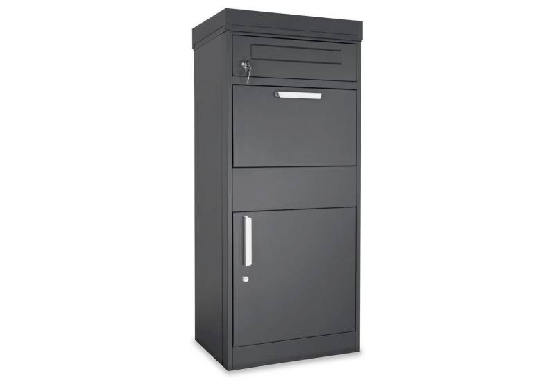 osoltus Standbriefkasten Paketbox Briefkasten Standbriefkasten mit Pflanzdach 117x50cm von osoltus