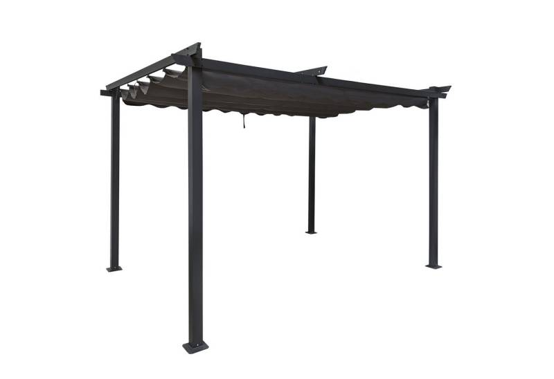 osoltus Anbaudach osoltus 3x3 Pergola mit ausziehbarem Dach Terrassenüberdachung von osoltus
