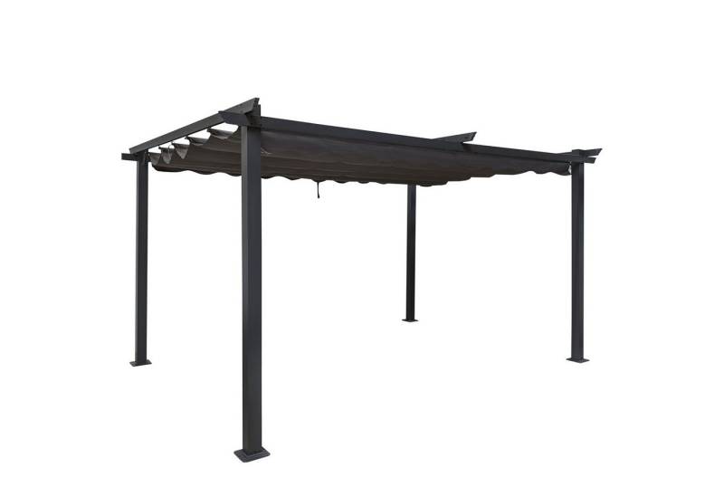 osoltus Anbaudach osoltus 3x4 Pergola mit ausziehbarem Dach Terrassenüberdachung 9x9cm von osoltus
