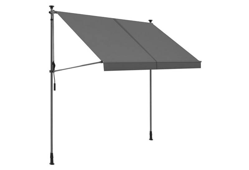 osoltus Sonnenschirm osoltus Balkon Klemmmarkise 250 x 130cm Balkonmarkise Sonnenschutz von osoltus