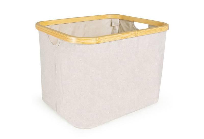osoltus Wäschesortierer osoltus Faltbox Wäschebox Wäschekorb Nelson Bambus beige 40cm von osoltus