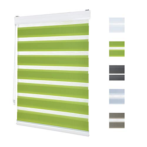 Doppelrollo Klemmfix Ohne Bohren,140cm x 150cm Aluminium Doppelrollo Duo Rollo Klemmrollo Sonnenschutzrollo mit Klemmträgern für Fenster und Türen - Grün Doppelrollo Klemmfix Ohne Bohren,140cm x 150cm Aluminium Doppelrollo Duo Rollo Klemmrollo Sonnenschutzrollo mit Klemmträgern für Fenster und Türen - Grün von osterdrachen