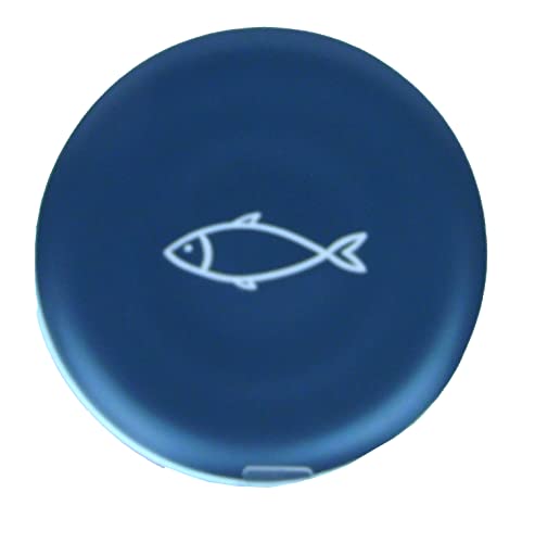 osters muschel-sammler-shop Essteller 27cm Durchmesser maritim - Keramik ┼ Geschenk-Artikel (Essteller Fisch blau) von osters muschel-sammler-shop