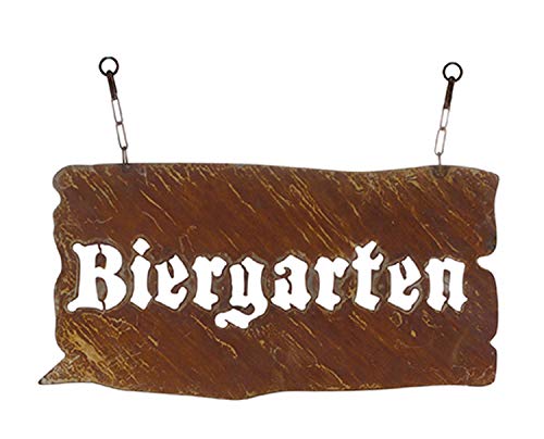 osters muschel-sammler-shop verrostetes Garten-Metallschild zum Hängen Biergarten - ulkig und originell zum aufhängen an Ketten - das Schild für den Garten - von osters muschel-sammler-shop