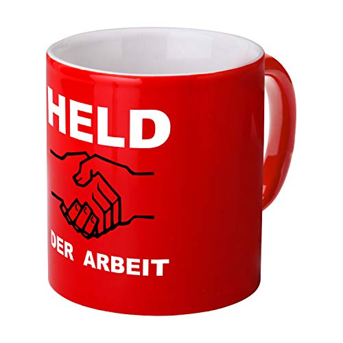 ostprodukte-versand Tasse Held der Arbeit rot von ostprodukte-versand