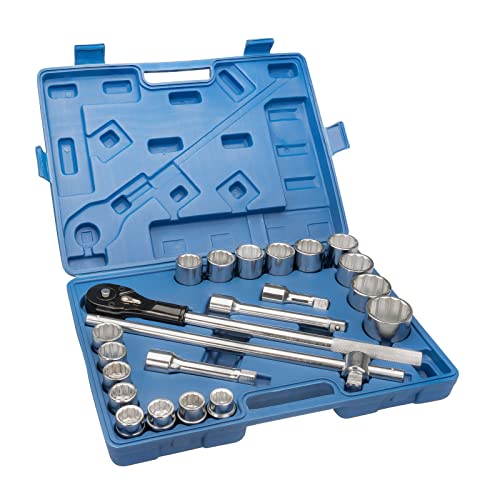 22 tlg. Profi Steckschlüsselsatz 3/4" metrisch Stecknüsse Nüsse Nusskasten LKW von otgerlensker products