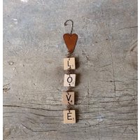 Vintage Scrabble Liebe Zeichen von othersideofyesterday