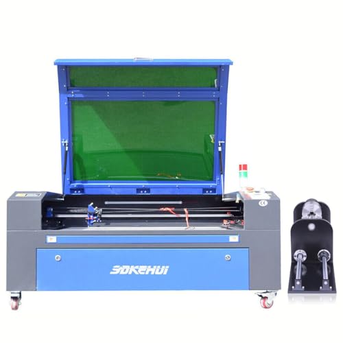 Autofokus-100W 1000x800mm CO2 Laser Graviermaschine Engraver Cutter &Drehachse von otmechl