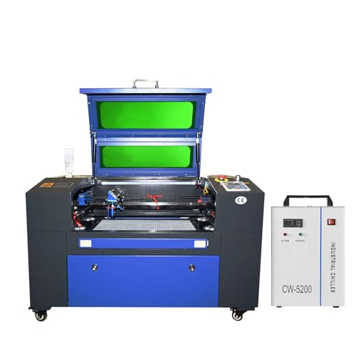 Autofokus 50W 500x300MM CO2 Laser-Gravur-Laser-Schneidemaschine Cutter+ Chiller CW5200 von otmechl