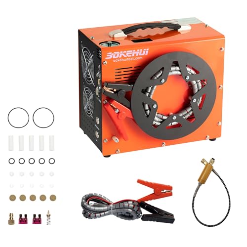 Luftkompressor, tragbarer PCP-Airgun-Kompressor mit 4500PSI/30Mpa und integriertem Netzteiler Luftkompressor, tragbarer PCP-Airgun-Kompressor mit 4500PSI/30Mpa und integriertem Netzteiler von otmechl