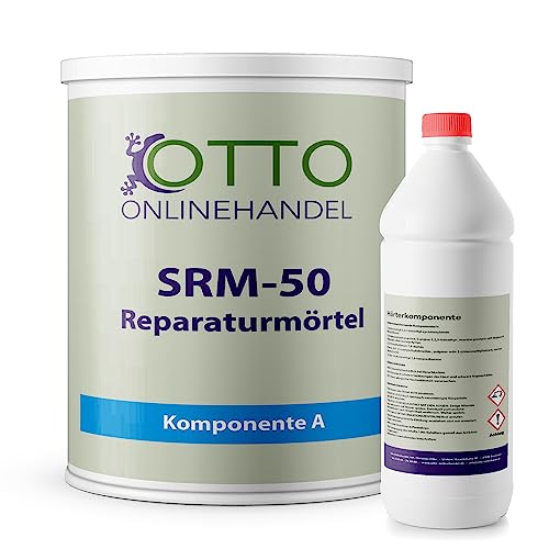 otto-online-handel 2K Reparatur-Mörtel 20kg I Fugenmörtel-Set aus Epoxidharz mit Härter I Für innen & aussen I Spachtelmasse aus Giessharz für Beton, Holz, Estrich, Metall, Fliesen von otto-online-handel