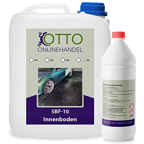 otto-online-handel SBF-10 Bodenfarbe (25 m²) Garage Keller Innen 2K Epoxidharz Beschichtung in RAL 7016 (Anthrazitgrau) von otto-online-handel