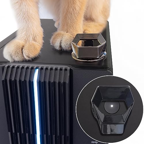 otuiaim PC Abdeckung aus Zinklegierung [2er-Pack], katzen- und kindersicherer Flip-Open-Schutzdeckel für Computer, Waschmaschinen, Geschirrspüler, passend für Tasten Durchmesser < 2,5 cm & Höhe < 1 cm von otuiaim