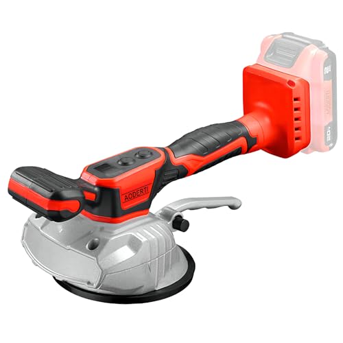 Cordless Tile Vibration Leveling Machine for Milwaukee 18V Max Battery, AODERTI Tiler Vibrator Tool with 8 Adjustable Speed, Suction Cup, Digital Display and Lock Design for Tile, Floor (Tool Only) von oumebiu