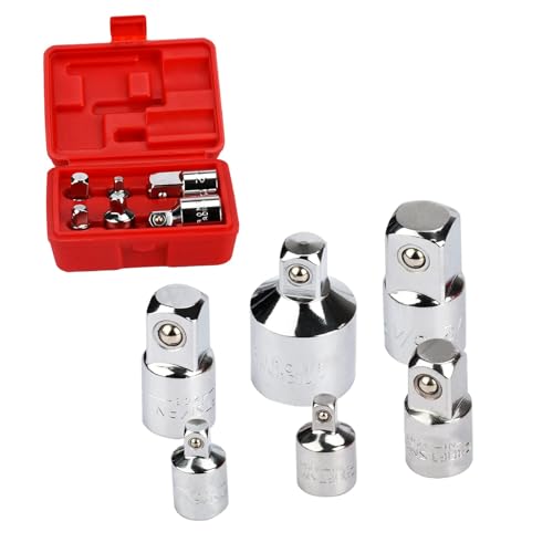 oumuik Adapter-Satz | 6-tlg. Stecknuss Adapter | 1/4" auf 3/8", 3/8" auf 1/4", 3/8" auf 1/2", 1/2" auf 3/8", 1/2" auf 3/4", 3/4" auf 1/2" oumuik Adapter-Satz | 6-tlg. Stecknuss Adapter | 1/4" auf 3/8", 3/8" auf 1/4", 3/8" auf 1/2", 1/2" auf 3/8", 1/2" auf 3/4", 3/4" auf 1/2" von oumuik