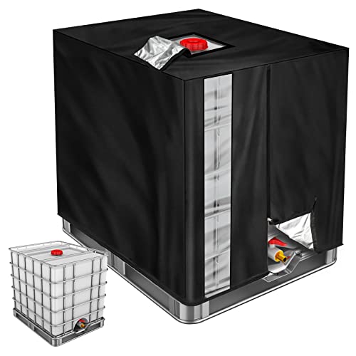oumuik IBC Tank Abdeckung, Upgrade 420D IBC Abdeckplane für Wassertank 1000L / IBC Container Anti-UV Schutzhülle IBC Tank Cover Verdickte Version von oumuik