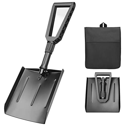 oumuik Klappspaten als Schaufel/Hacke einsetzbar Schneeräumwerkzeug Schneeschaufel groß, schwarz, tragbar, abnehmbar, Aluminium, Typ T, leicht oumuik Klappspaten als Schaufel/Hacke einsetzbar Schneeräumwerkzeug Schneeschaufel groß, schwarz, tragbar, abnehmbar, Aluminium, Typ T, leicht von oumuik