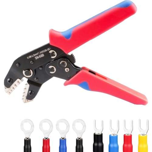 oupados Crimpzange,Crimpwerkzeug Dupontstecker,Kabelscuhzange 0.08–1.5 mm² für Elektrische Reparatur oupados Crimpzange,Crimpwerkzeug Dupontstecker,Kabelscuhzange 0.08–1.5 mm² für Elektrische Reparatur von oupados