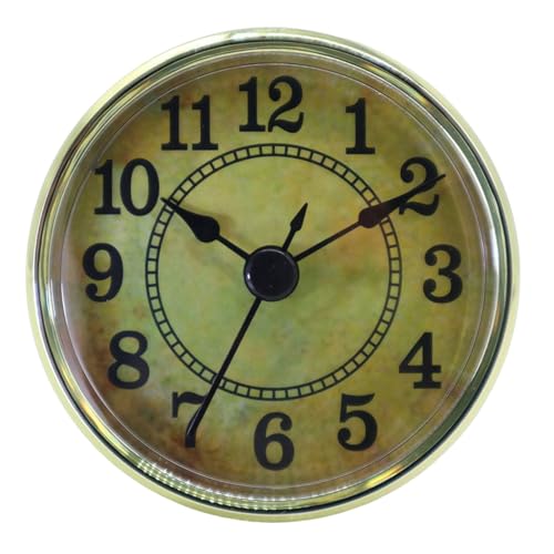our fave 70 mm eingebettete Quarz-Uhr, goldene Oberfläche, einfache Installation, für dekorative Wanduhren und Heimdekoration von our fave