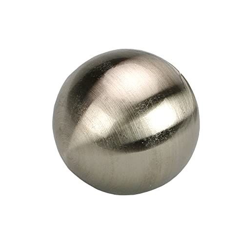 Ourdeco Endstück für Gardinenstangen Ball, Innenlauf, ø 16 mm, 2 Stk edelstahl optik von ourdeco