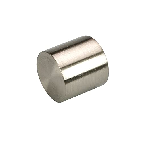 Ourdeco Endstück für Gardinenstangen Cap, Innenlauf, ø 16 mm | 2 Stück | edelstahl-optik von ourdeco