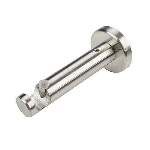 Ourdeco Träger, Auflageträger 1-läufig - 7,5 cm für Gardinenstangen ø 12 mm | 1 Stück | edelstahl von ourdeco