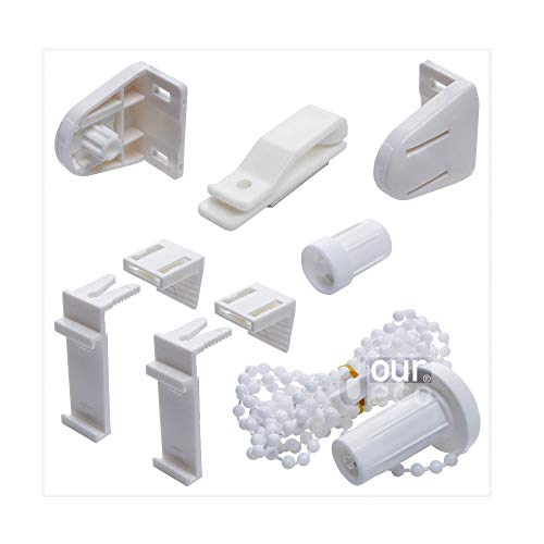 Zubehör-Set für ourdeco® Klemmfix-Rollos/einfache Montage am Fenster/Klemmen=Montage ohne Bohren=Smartfix=Klemmfix=Easy-to-fix von ourdeco