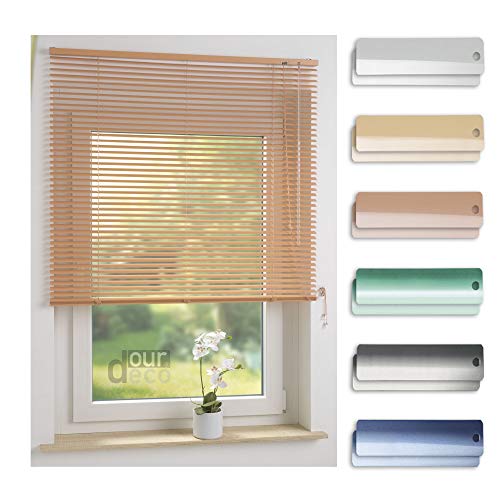 ourdeco® Aluminium-Jalousie / 060 x 160 Apricot (Breite x Höhe) / Montage an Wand oder Decke, Premium Alu-Jalousie von ourdeco