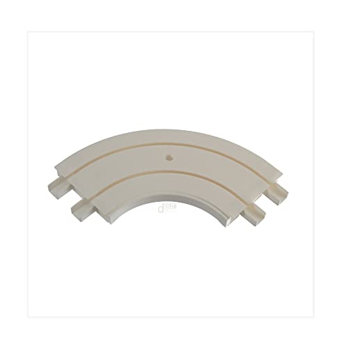 ourdeco® Erker Außenbogen für Vorhangschienen, weiß, 1 Stück, 2-läufig von ourdeco