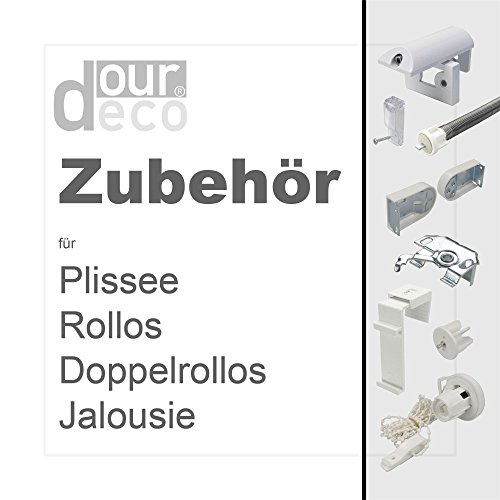 ourdeco® Klemmträger Top für Rollos/Zubehör: 1 Paar Klemmträger/Montage am Fenster für Rollos von ourdeco