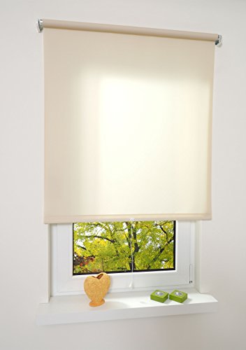 ourdeco® Rollo, Spring-, Schnapprollo/Stoffbreite: 198 x Auszugslänge: 180 cm Cream/Tageslicht, lichtdurchlässig von ourdeco