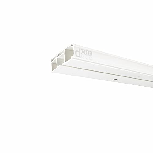 ourdeco® Vorhangschiene, Gardinenschiene weiß, 180 cm, 1-läufig von ourdeco