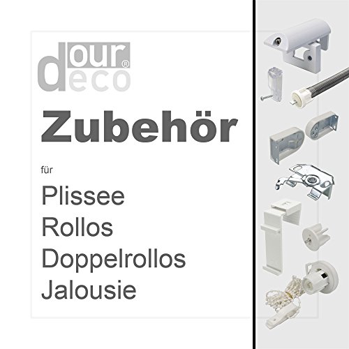 ourdeco®Klemmträger Top für Rollos/Zubehör: 1 Paar Klemmträger/Montage am Fenster für Rollos von ourdeco