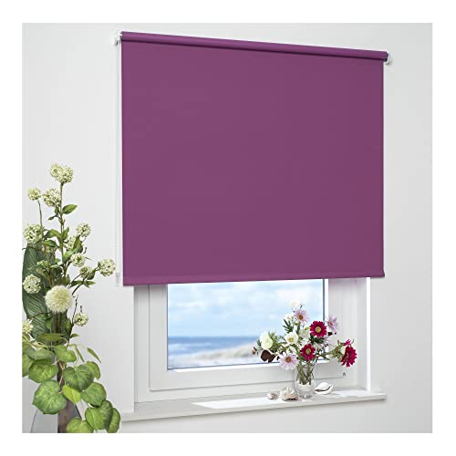 ourdeco Rollo/Seitenzugrollo / 082 x 180 Breite x Höhe/Brombeere/lichtundurchlässiger Stoff/Sichtschutzrollo/Verdunklungsrollo ourdeco Rollo/Seitenzugrollo / 082 x 180 Breite x Höhe/Brombeere/lichtundurchlässiger Stoff/Sichtschutzrollo/Verdunklungsrollo von ourdeco