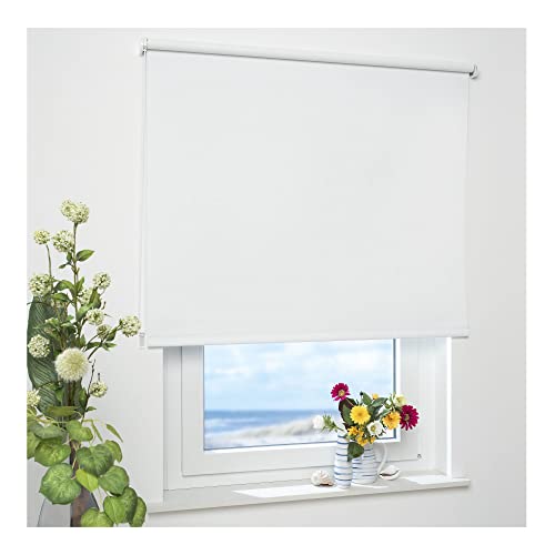 ourdeco Rollo/Seitenzugrollo / 152 x 180 Breite x Höhe/weiß/lichtundurchlässiger Stoff/Sichtschutzrollo/Verdunklungsrollo ourdeco Rollo/Seitenzugrollo / 152 x 180 Breite x Höhe/weiß/lichtundurchlässiger Stoff/Sichtschutzrollo/Verdunklungsrollo von ourdeco
