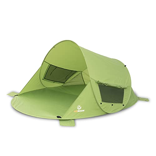 outdoorer Pop up Strandmuschel Zack Premium grün - Wurfmuschel, UV Schutz 80, Strandzelt, Windschutz und Sonnenschutz am Strand outdoorer Pop up Strandmuschel Zack Premium grün - Wurfmuschel, UV Schutz 80, Strandzelt, Windschutz und Sonnenschutz am Strand von outdoorer