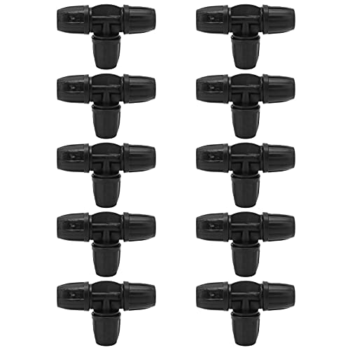10pcs 8/11 Stachelbalte T -Shy Lock Rohranschluss Schlauchanschlüsse Garten Tropfbewässerung Einfach Installieren Sie Bauch von outdoorm