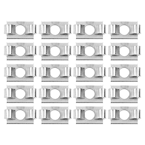 20pcs Aluminiumprofil Feder Elastizitätsanschluss verzinkter Stahl in Anpassungsbefestigung für verschiedene Größen Aluminiumprofile eingebaut (30 Serie-Slot 8) von outdoorm