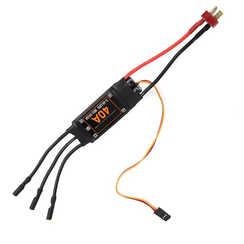 40A Speed ​​Controller bürstenloser ESC RC -Drohne Hubschrauber FPV Sicherheitsschutz Benutzer Programmierer Lithium -Nickel -Metallhydrid lang schwarz von outdoorm