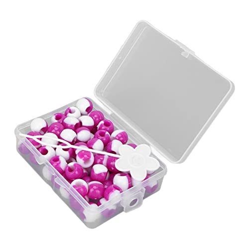 74pcs runde Haarperlen DIY Plastik Häkelhäutbuschenzugänge Accessoires Braid Dreadlock kleine Dreadlocks Manschetten Haare Brüge für Partys Filmfestivals (Lila) von outdoorm